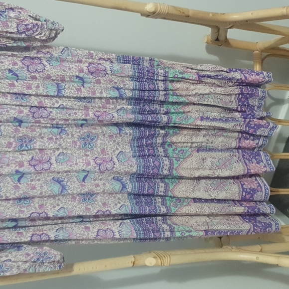 Spell Poinciana Boho Midi Dress Small Lilac - Picture 15 of 16